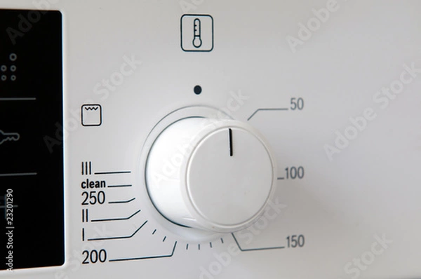 Fototapeta Modern kitchen stove control panel