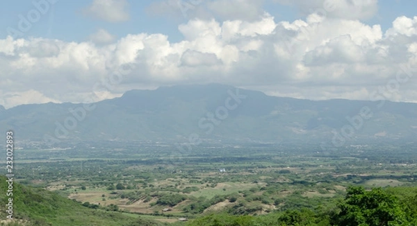 Obraz View of the valley of the city of Santiago de los Caballeros