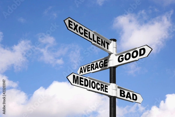 Obraz Doskonały do ​​złego drogowskazu