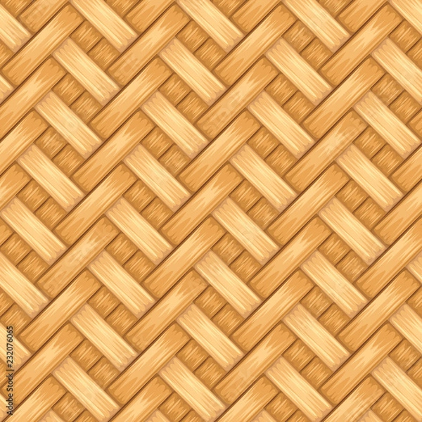 Fototapeta bambusowy koszyk wzór tekstury projektowania ilustracji wektorowych