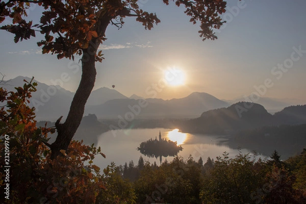Obraz Sunrise Over Bled