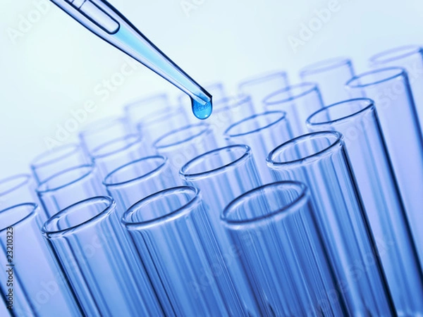Obraz Test tubes and pipette