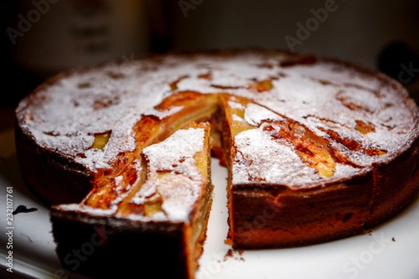 Obraz Fresh baked Applecake 