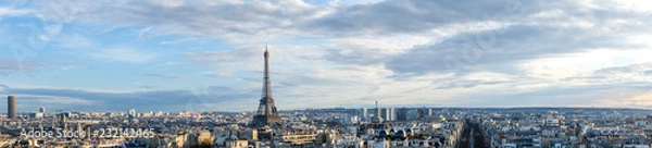 Obraz View towards Eiffel Tower in Paris