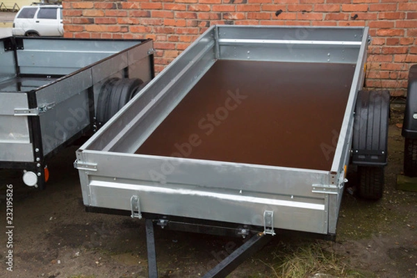 Fototapeta Open car trailer