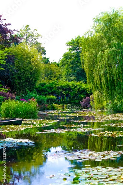 Obraz Sea rose lake in Giverny Garden of Monet