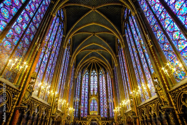 Obraz Interior of Sainte Chapelle in Paris