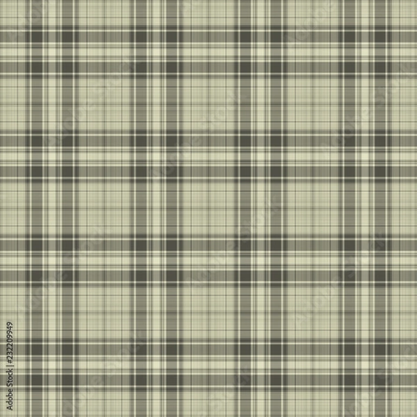 Fototapeta Seamless Neutral Plaid Pattern
