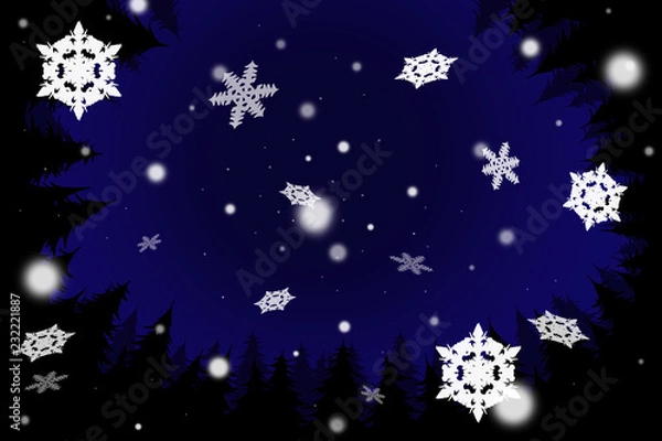 Fototapeta 雪の背景