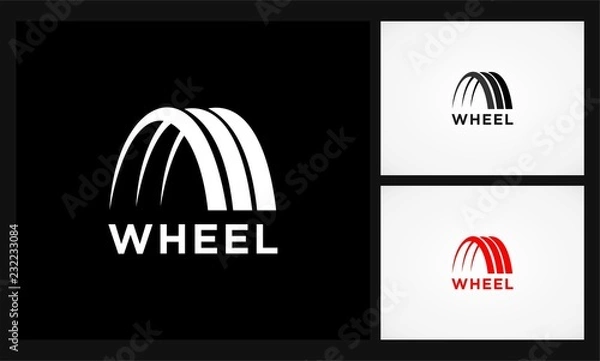 Fototapeta Logo Automotif Abstract Wheel