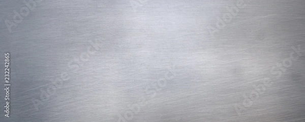 Obraz Brushed steel plate background texture horizontal