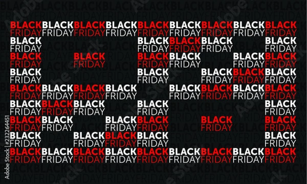 Fototapeta Black Friday Poster vector