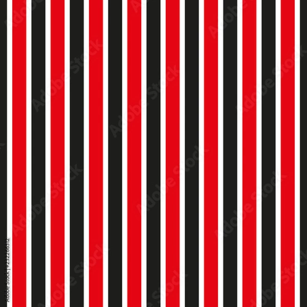 Fototapeta Seamless stripe pattern. Red and black striped background.