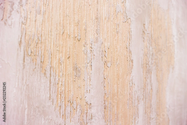 Fototapeta 木にセメントを塗った壁