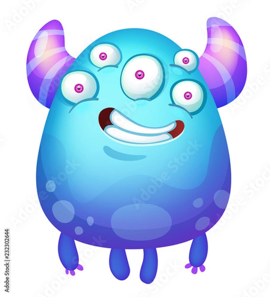 Obraz Cute Funny Monster