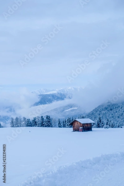 Obraz Snow covered Mountain Landscape in Austria