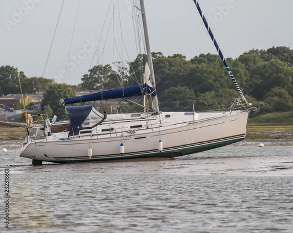 Obraz Yacht aground