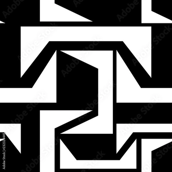 Fototapeta Seamless geometric abstract pattern