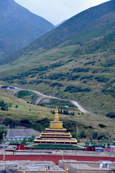 Obraz Monasterio Labrang en Xiahe, China
