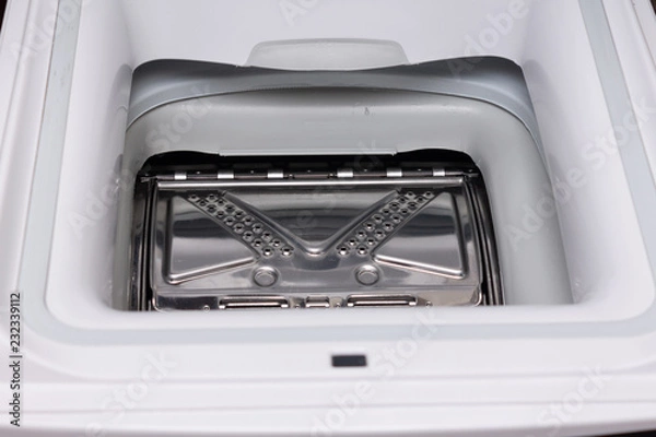Obraz Washing machine top view.