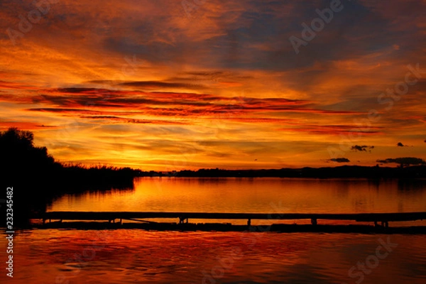 Obraz Embarcadero antiguo en el Embalse