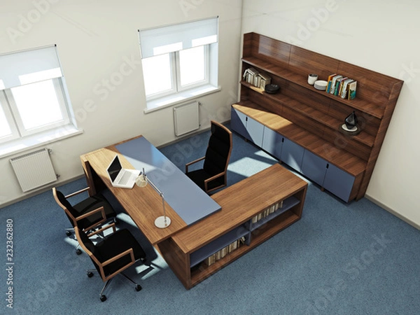 Fototapeta Office interior 3d rendering