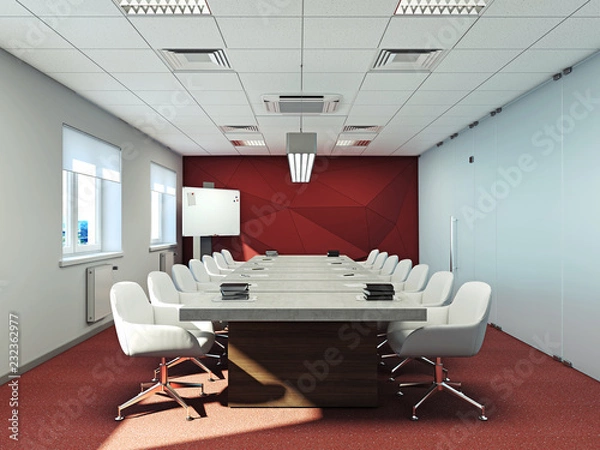 Fototapeta Office interior 3d rendering