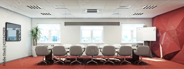 Fototapeta Office interior 3d rendering