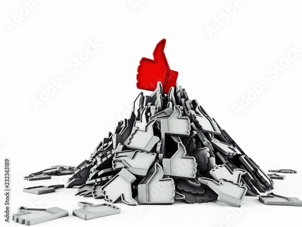 Fototapeta Thumb Up 3d