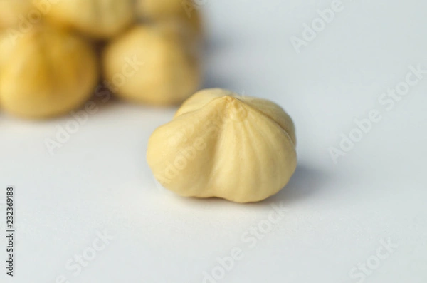 Obraz hazelnut on isolated white background