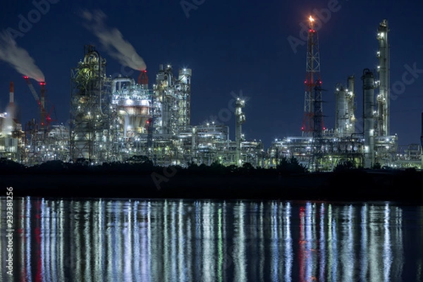 Obraz 工場夜景 (10月)