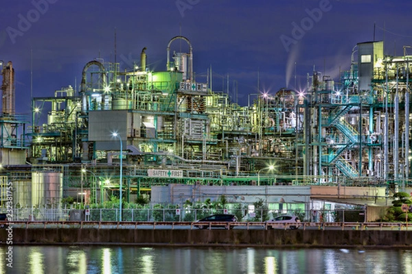 Obraz 工場夜景 (10月)