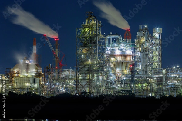 Obraz 工場夜景 (10月)