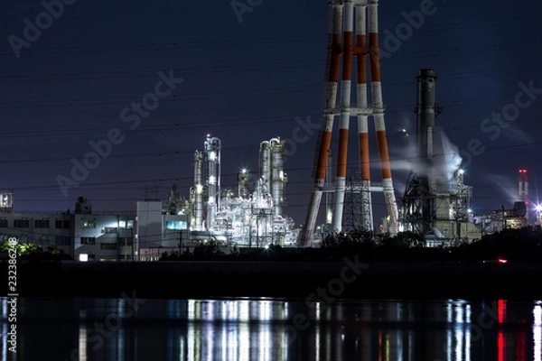 Obraz 工場夜景 (10月)