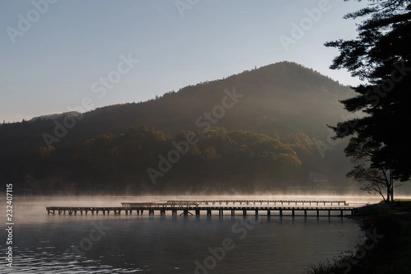 Obraz 木崎湖キャンプ場　桟橋