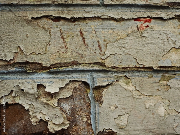 Fototapeta scuffed brick texture