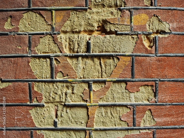 Fototapeta scuffed brick texture