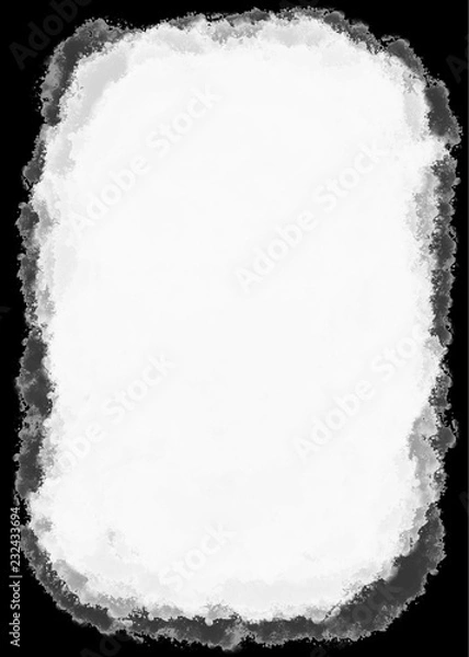 Obraz Black Watercolor Edges for Portrait Photos