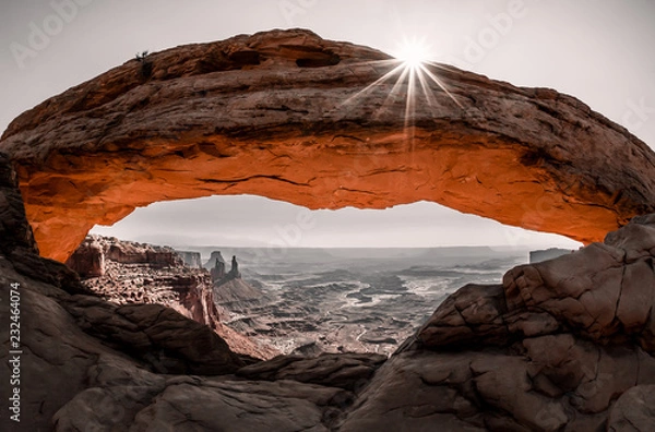 Obraz Sonne am Mesa Arch