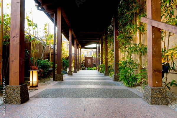 Obraz 旅館 エントランス 和