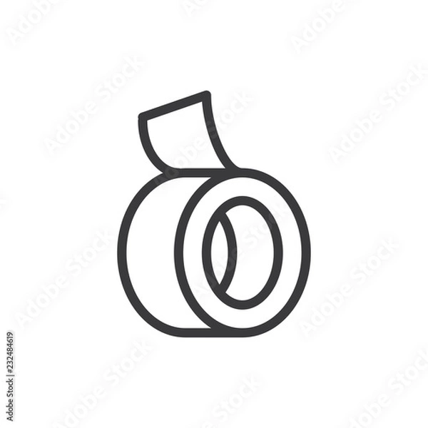 Obraz Adhesive tape vector icon