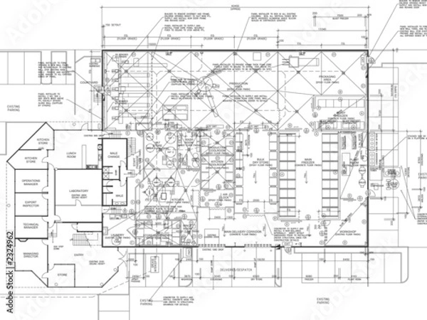 Fototapeta architecture section detail construction detail
