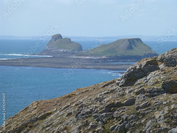 Obraz Worm's Head, Gower, Wales, UK