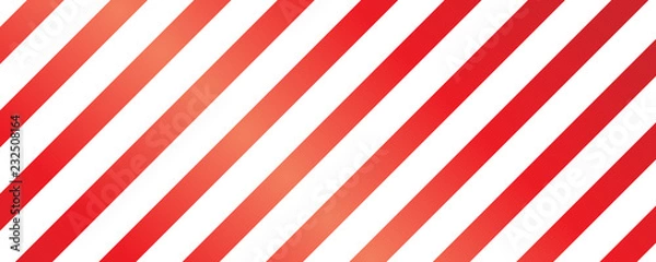 Obraz Christmas Seamless Pattern - Red and White Striped Background