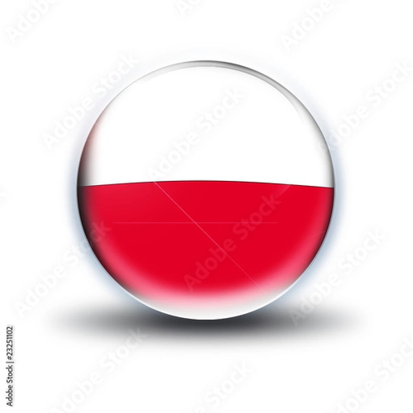 Fototapeta drapeau pologne