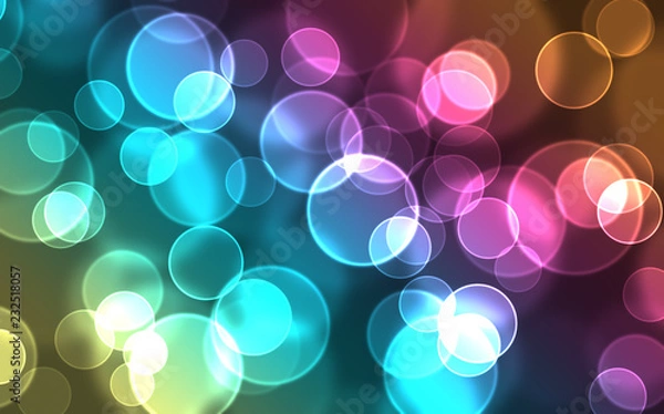 Obraz Multi coloured abstract bokeh background