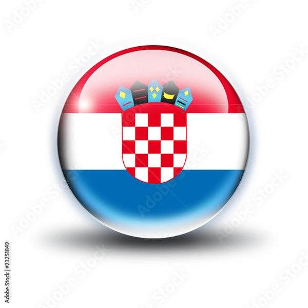 Obraz drapeau croatie