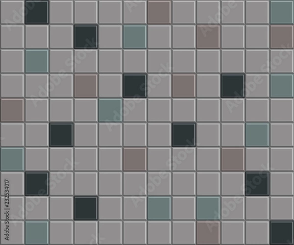 Obraz Orange Mosaic Tiled Wall Background