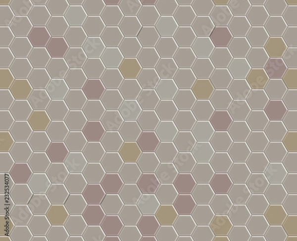 Obraz Orange Mosaic Tiled Wall Background