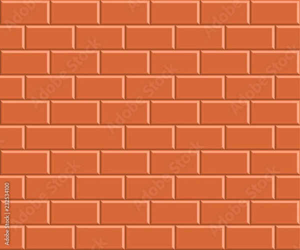 Obraz Orange Mosaic Tiled Wall Background